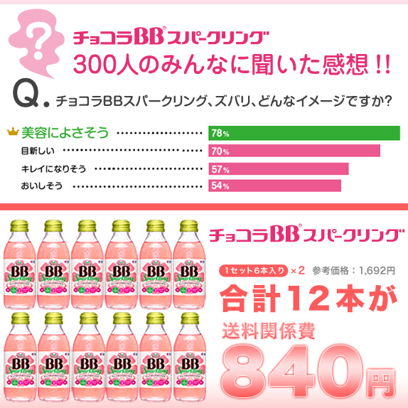 チョコラBBスパークリング　6本×2セット
