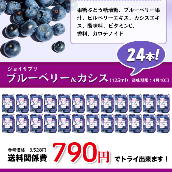 ジョイサプリ　ブルーベリー＆カシス２４本セット