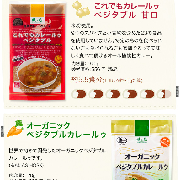 風と光カレーセット