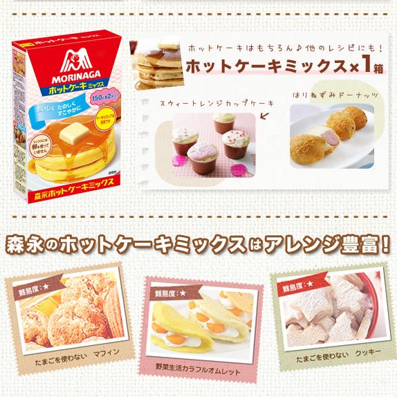 ホットケーキミックスで作ろう!アレンジミックスお試しセット