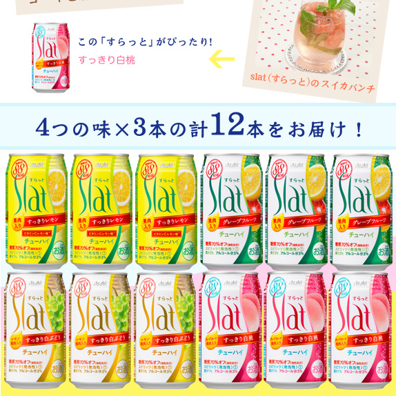 アサヒSlat(すらっと)お試しセット12本入